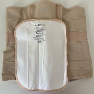 Belly Bandit Luxe Postpartum Maternity Belly Wrap and Extender in almond. EEUC.